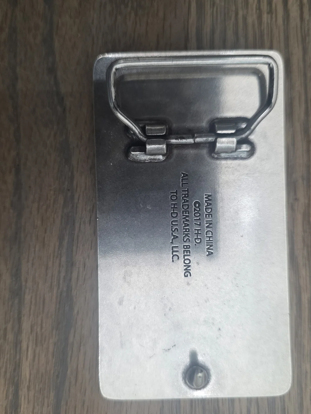 Harley-Davidson Silver-tone 'HARLEY' Crystal Accent Belt Buckle